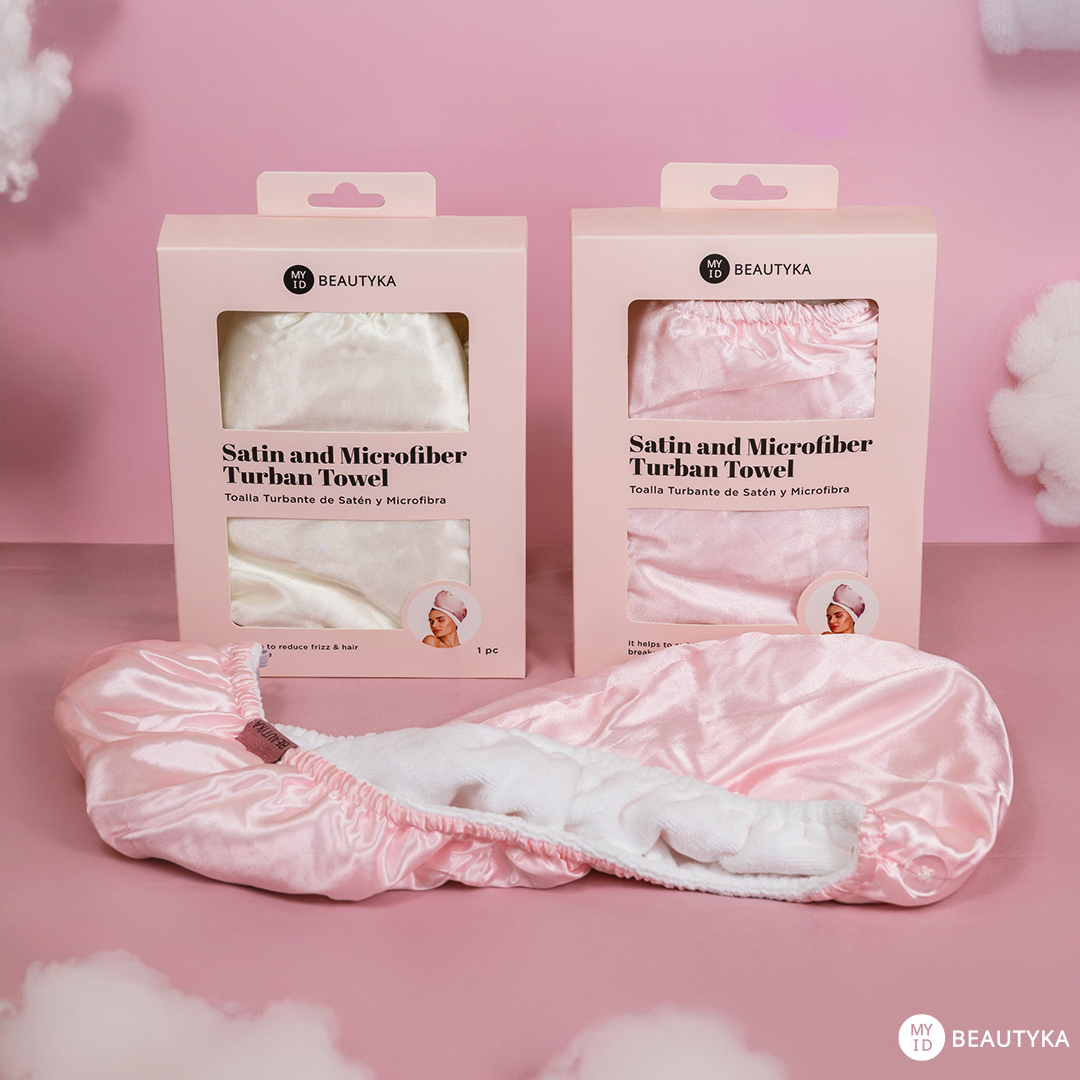Satin and Microfiber Turban Towel