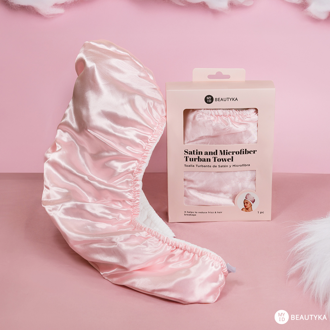 Satin and Microfiber Turban Towel